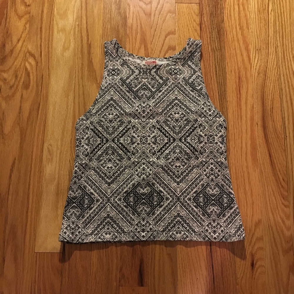 Tribal Print Crop Top Tank